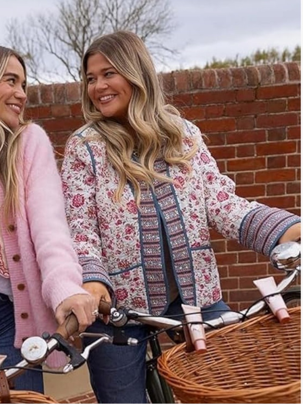 NWOT Women’s Floral Quilted Open Front Jacket Long Sleeve Cropped Bohemian Small - Picture 2 of 16